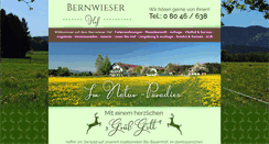 Desktop Screenshot of bernwieserhof.de